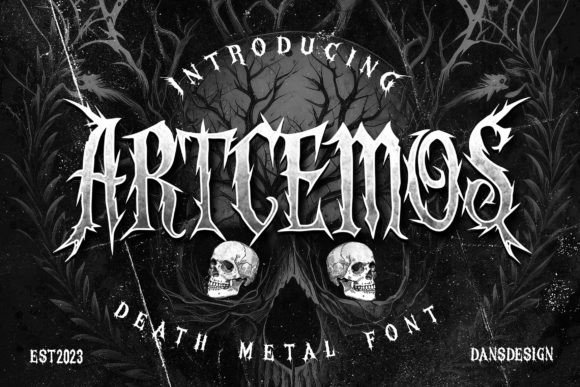 Artcemos: The Horror Metal Font for Edgy Branding