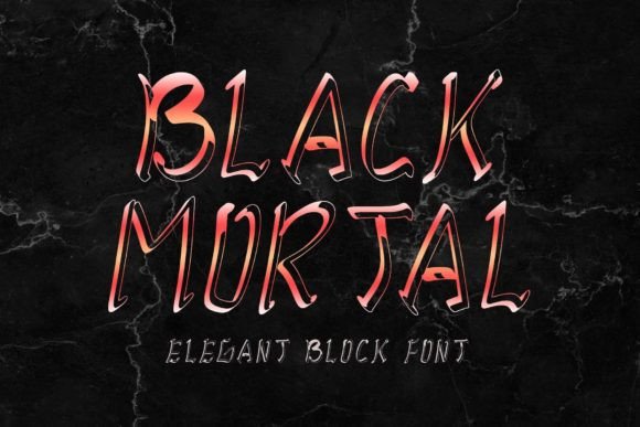 Black Mortal: The Block Font That Commands Attention