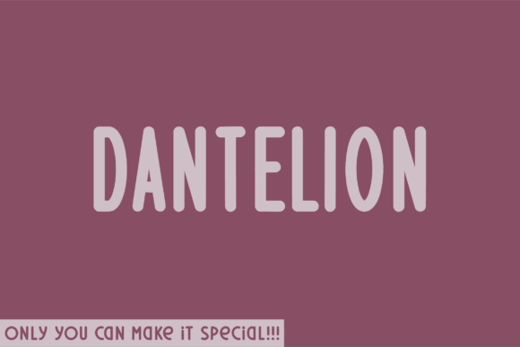 Dantelion: The Handwritten Font with Natural Flow