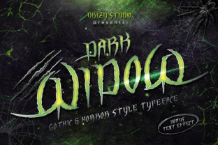 Dark Widow Font: Crafting Atmosphere with Gothic Details