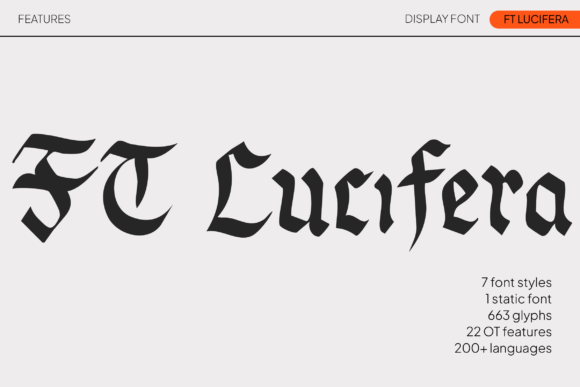 FT Lucifera: The Modern Calligraphy Font That Brings Your Work to Life