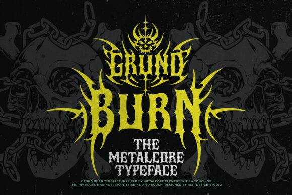 Grund Burn: Forging a Brand Identity with Aggressive Typography