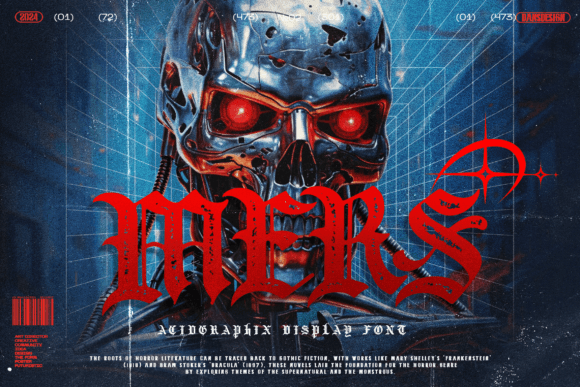 Mers: The Futuristic Display Font for Edgy Designs