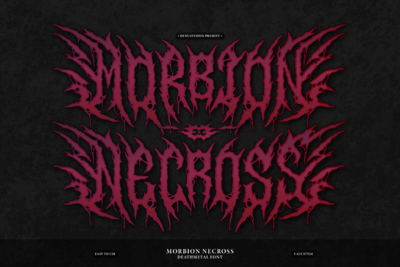 Morbion Necross: The Typeface That Screams Chaos