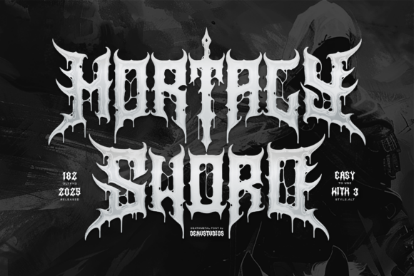 Mortaly Sword: A Brutal Typeface for Extreme Branding